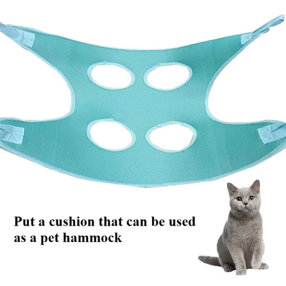 Cat Dog Grooming Hammock with Security Strap anti Scratch Pet Nail Trimming Cats Dogs Hammock Beauty Hanging Pet Accessories