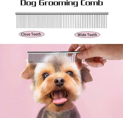 Professional Dog Grooming Scissors Set, 5 in 1 Dog Grooming Scissors Kit, Curved