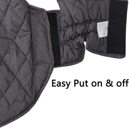 Reversible Waterproof Winter Dog Coat for Small Dogs - Stylish & Warm Puppy Jacket in Grey