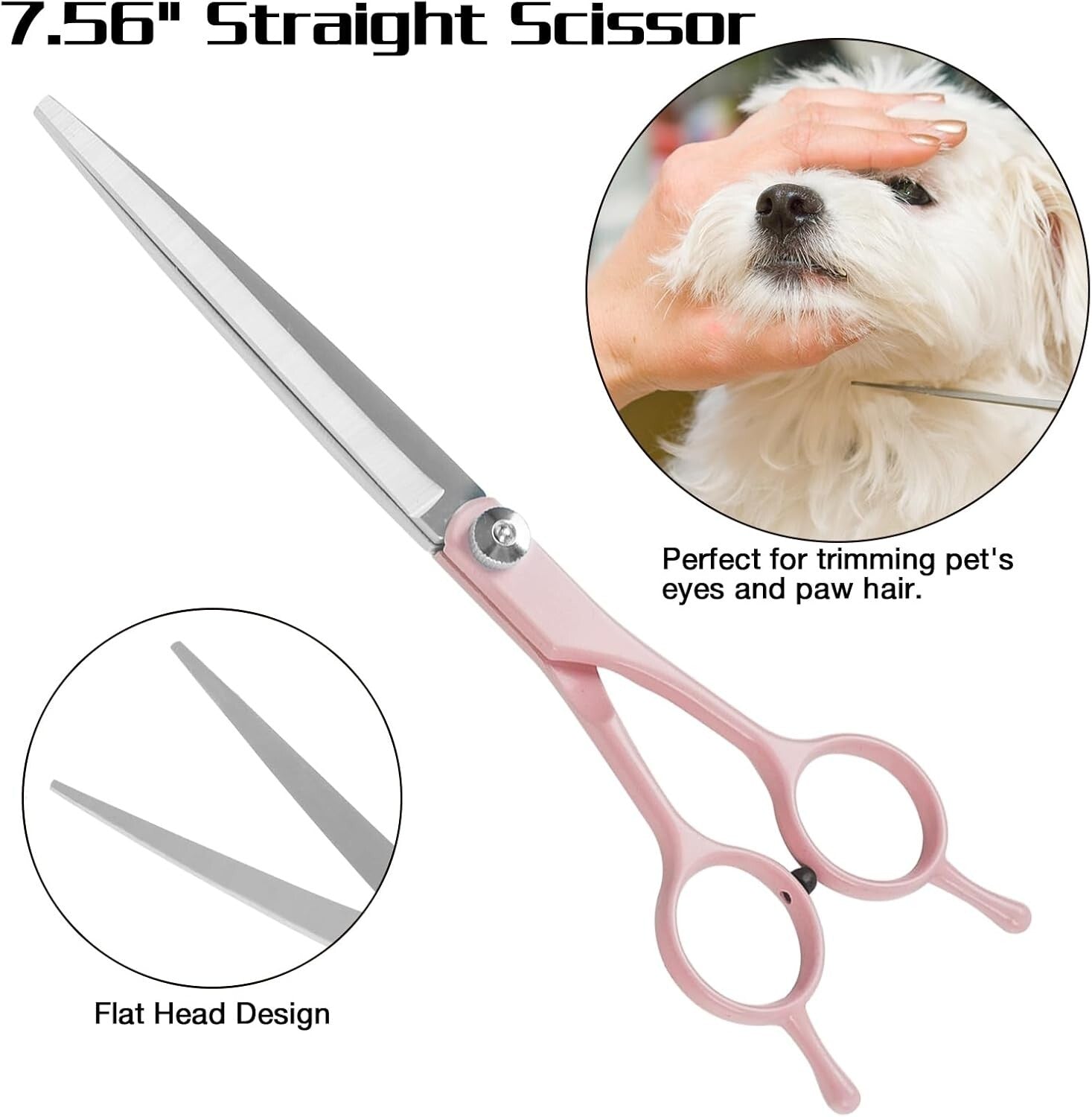 Professional Dog Grooming Scissors Set, 5 in 1 Dog Grooming Scissors Kit, Curved