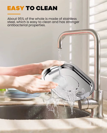 Stainless Steel Cat Automatic Drinking Fountain Dog Drinking Fountain Ultra-Quiet Pet Fountain with Window Cat Water Feeder