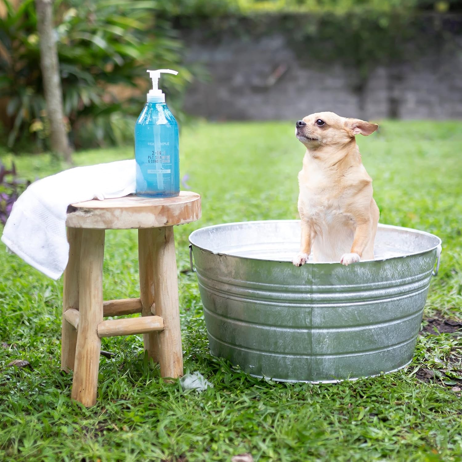 2-In-1 All Natural Dog Shampoo and Conditioner – Paraben-Free and Organic Hypoallergenic Dog Shampoo for Smelly Dogs – Pet Shampoo for Dogs & Cats – 32Oz Dog Wash – Soothing Oatmeal