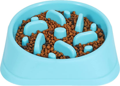 Eco-Friendly Slow Eating Dog Bowl - Anti-Choke Design for Healthy Eating & Bloat Prevention